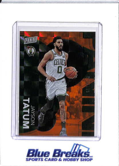 2023 Panini - The National - Refractor - Green/Orange - Jayson Tatum - 086/199 - #41 - Basketball - Celtics - drop