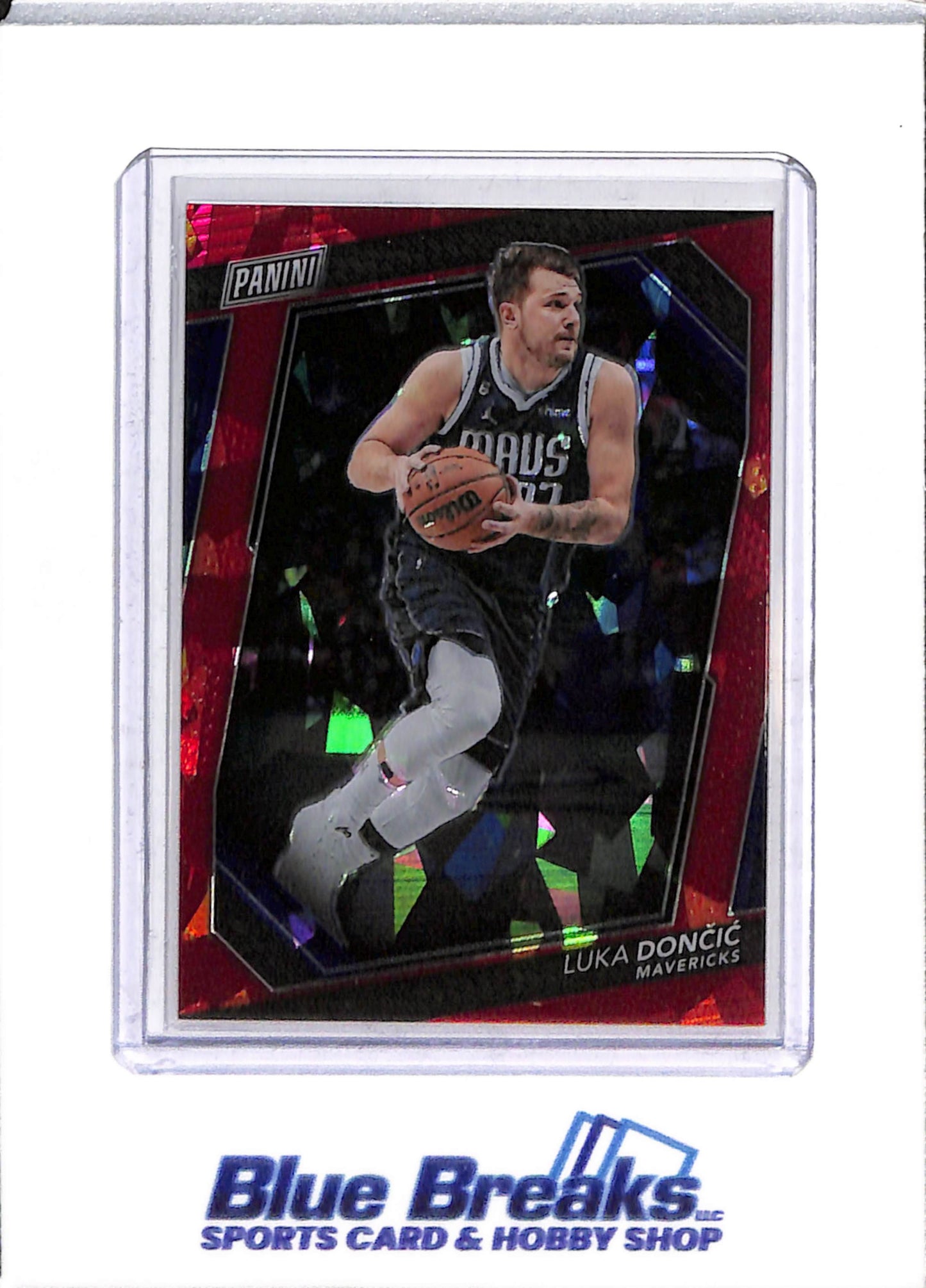 2023 Panini - The National - Red Cracked Ice - Luka Doncic - 030/199 - #21 - Basketball - Mavericks - drop