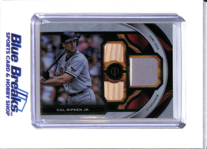 2023 Topps - Game Used - Tribute Triple Relic Card - Cal Ripken Jr. - 51/99 - #TR-CR - Baseball - Orioles - drop