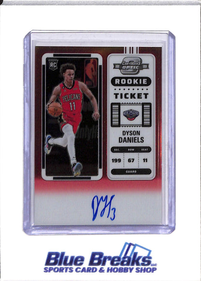 2022-23 Panini - Contenders Optic - Rookie Ticket - Auto - Dyson Daniels - 05/99 - #102 - Basketball - Pelicans - drop