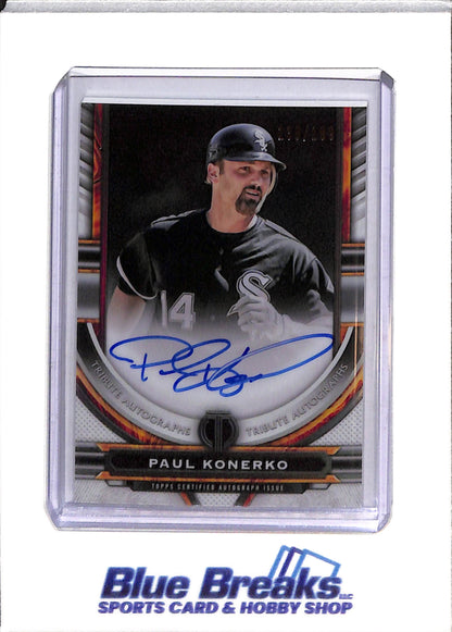2023 Topps - Tribute Autographs - Paul Konerko - 138/199 - #TP-PK - Baseball - White Sox - drop
