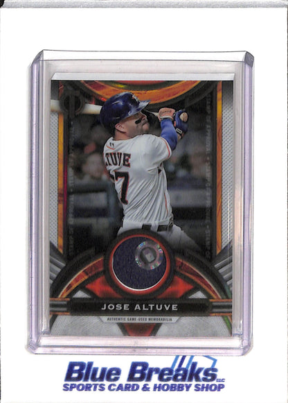 2023 Topps - Came Used Relic - Tribute - Jose Altuve - 017/199 - #SOA-JA - Baseball - Astros - drop