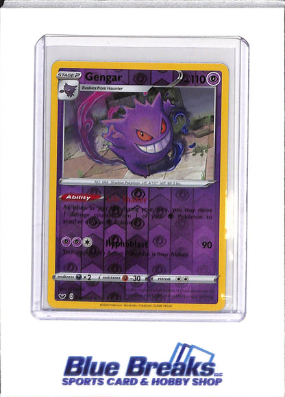 2020 Pokemon - Sword & Shield - Holo - Gengar - #085/202 - drop