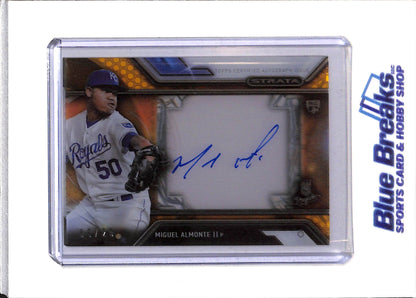 2016 Topps - Strata - Auto - Miguel Almonte II - 03/25 - #SA-MA - Baseball - Royals - drop