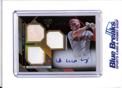 2016 Topps - Rookie Card - Auto - Relic - Brandon Drury - 34/75 - #RFP-BD - Baseball - Diamondbacks - drop