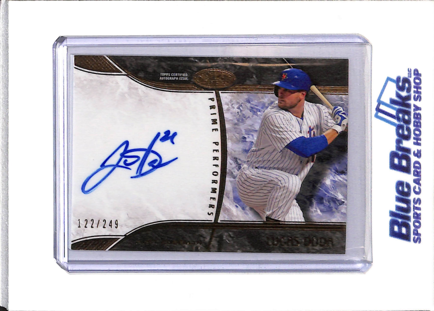 2016 Topps - Tier One - Auto - Prime Performers - Lucas Duda - 122/249 - #PP-LD - Baseball - Mets - drop