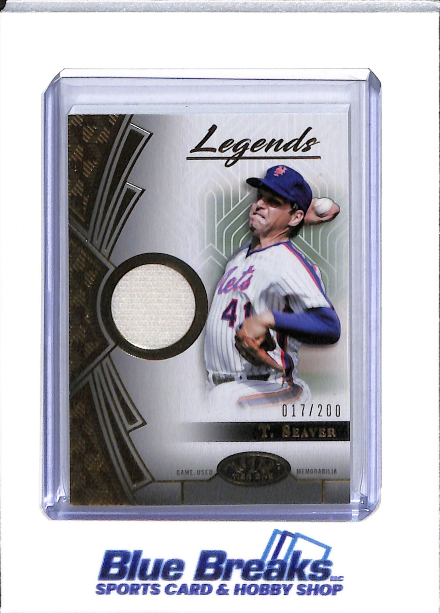 2023 Topps - Tier One - Legends - Relic Card - Tom Seaver - 017/200 - #T1LR-TS - Baseball - Mets - drop