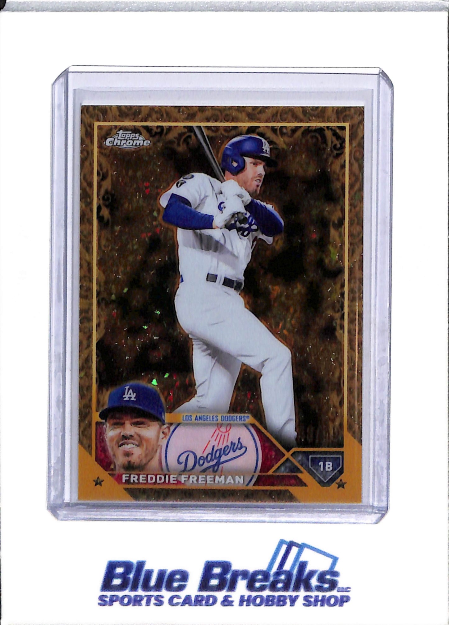 2023 Topps - Chrome - Gold Foil - Freddie Freeman - 48/50 - #16 - Baseball - Dodgers - drop