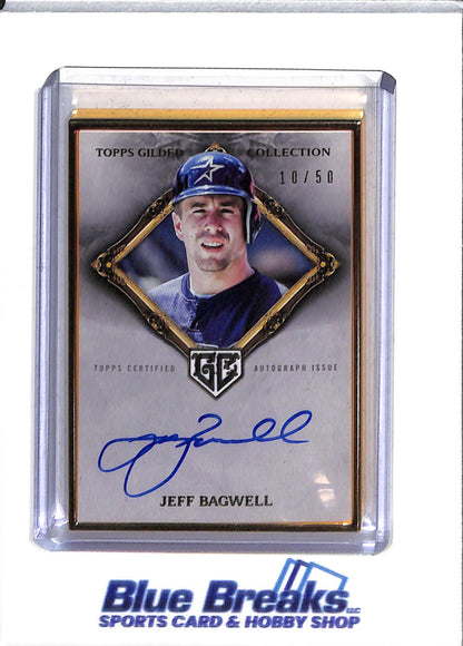 2023 Topps - Gilded Collection - Gold Framed - Auto - Jeff Bagwell - 10/50 - #HAFA-JBA - Baseball - Astros - drop