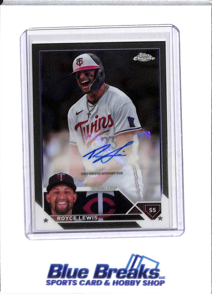 2023 Topps - Chrome - Auto - Royce Lewis - #AC-RL - Baseball - Twins - drop