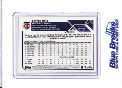 2023 Topps - Chrome - Auto - Royce Lewis - #AC-RL - Baseball - Twins - drop