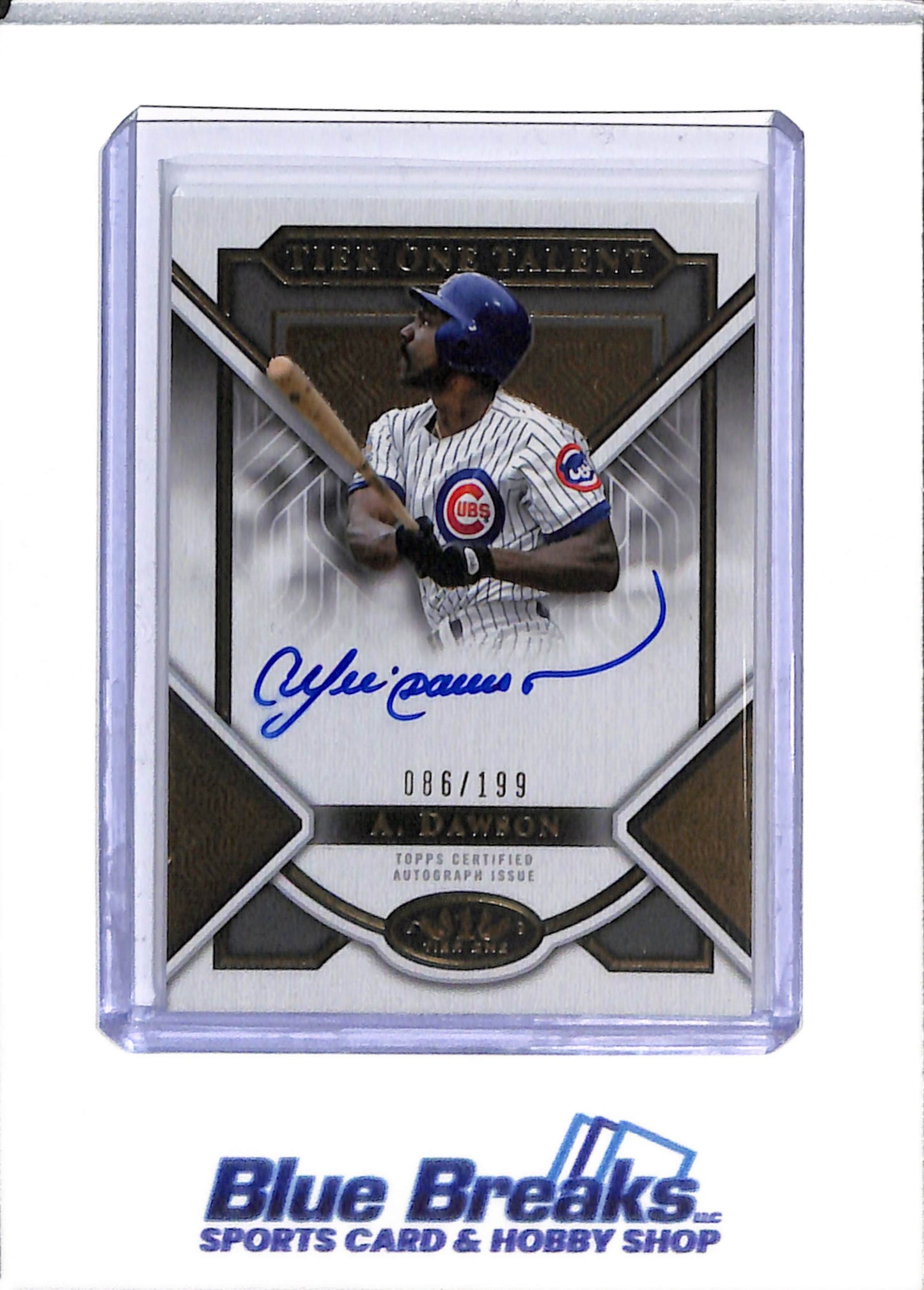 2023 Topps - Tier One - Talent - Auto - Andre Dawson - 086/199 - #TITA-AD - Baseball - Cubs - drop