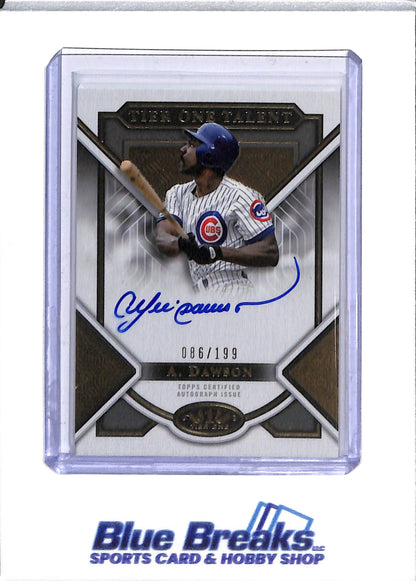 2023 Topps - Tier One - Talent - Auto - Andre Dawson - 086/199 - #TITA-AD - Baseball - Cubs - drop