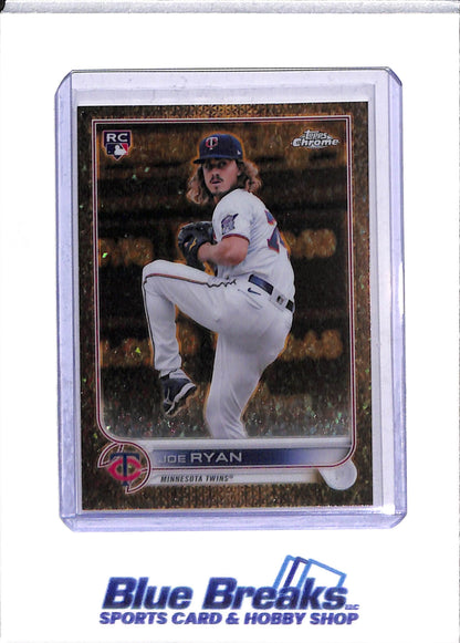 2022 Topps - Chrome - Rookie Card - Gold Foil - Joe Ryan - 19/50 - #137 - Baseball - Twins - drop