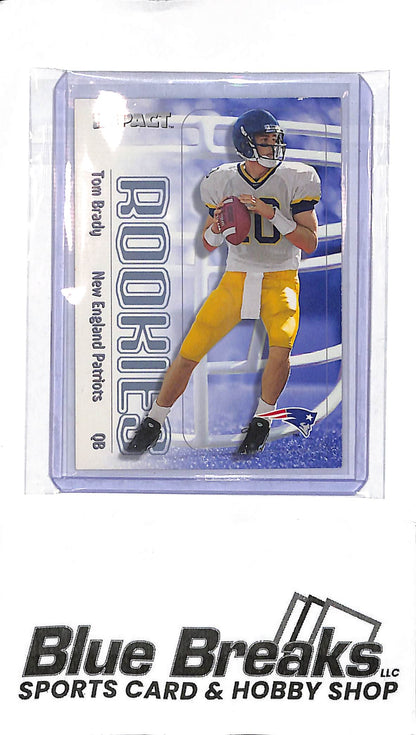2000 Fleer Impact Rookies Tom Brady #27 Patriots - Football