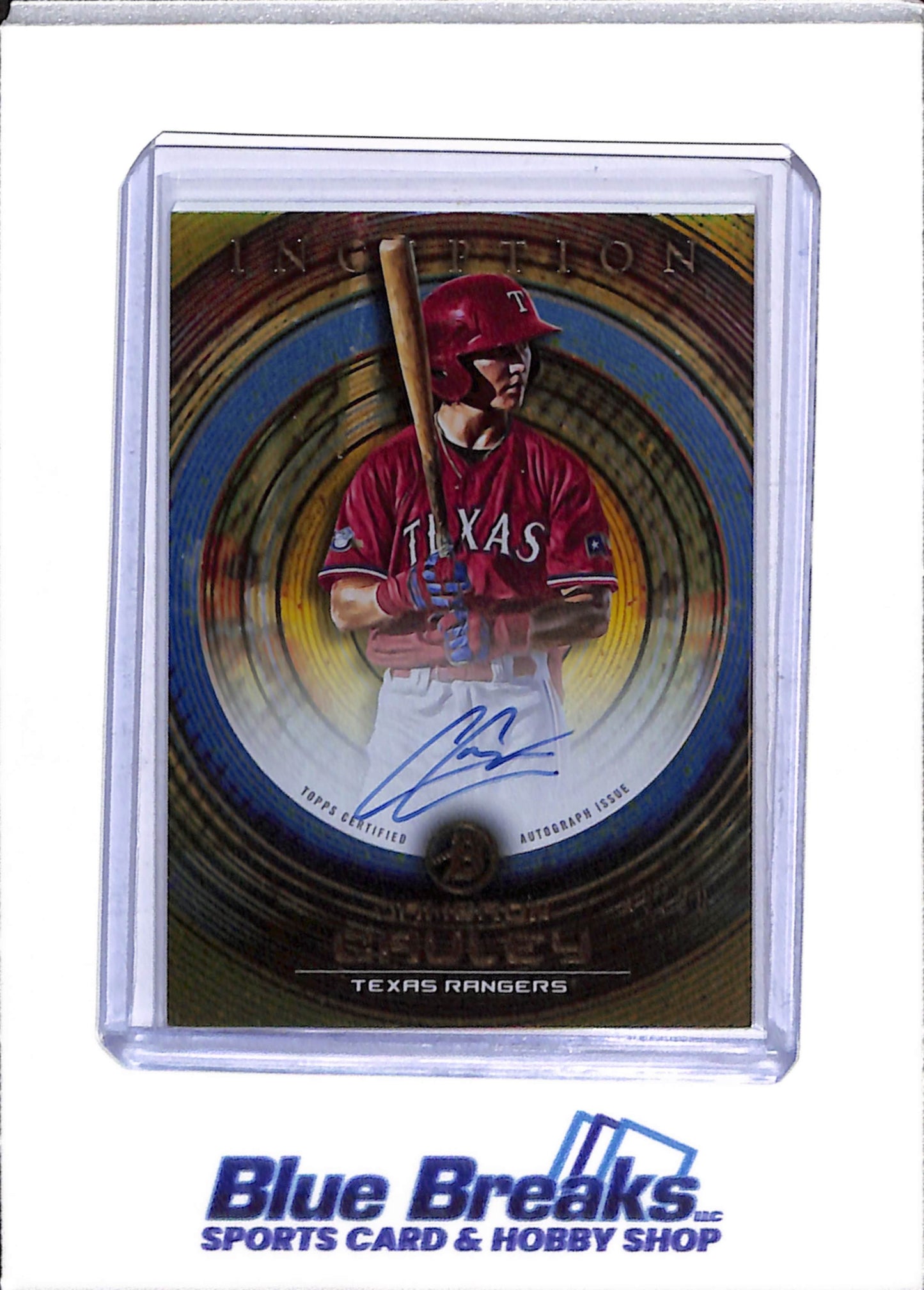 2022 Topps - Bowman - Inception Auto - Gold Foil - Cameron Cauley - 49/50 - #PA-CCY - Baseball - Rangers