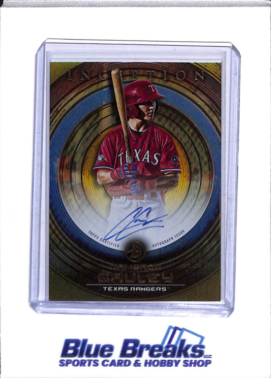 2022 Topps - Bowman - Inception Auto - Gold Foil - Cameron Cauley - 49/50 - #PA-CCY - Baseball - Rangers