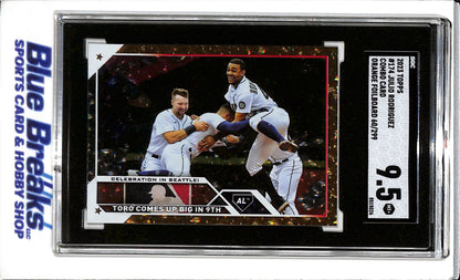 2023 Topps - Series 1 - Orange Foilboard - Combo Card - Julio Rodriguez - SGC9.5 - 60/299 - #174 - Baseball - Mariners