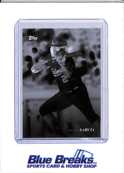 2022 Topps - Negative - Luis Garcia - 41/99 - #30 - Baseball - Nationals