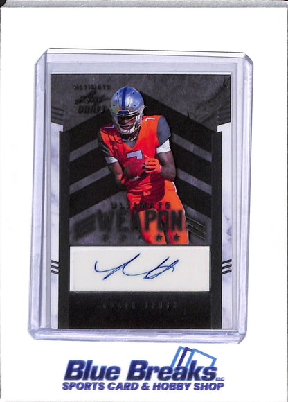 2022 Leaf - Draft - Ultimate Weapon - Auto - Romeo Doubs - #UW-RD1 - Football - Packers