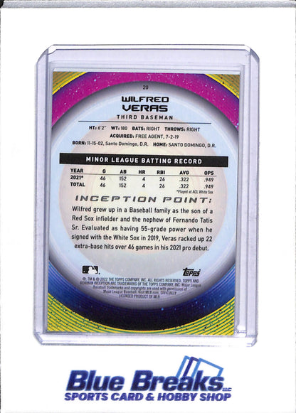2022 Topps - Bowman - Inception - Wes Kath - Auto - 158/250 - Erick Hernandez - Auto - 40/99 - Norge Vera - Auto - 51/75 - Wilfred Veras - 34/50 - Baseball - White Sox