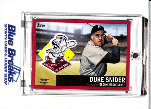 2018 Topps - Series 2 - Commemorative 1953 All-Star Game Patch - Duke Snider - 02/25 - #ASP-DK - Baseball - Dodgers