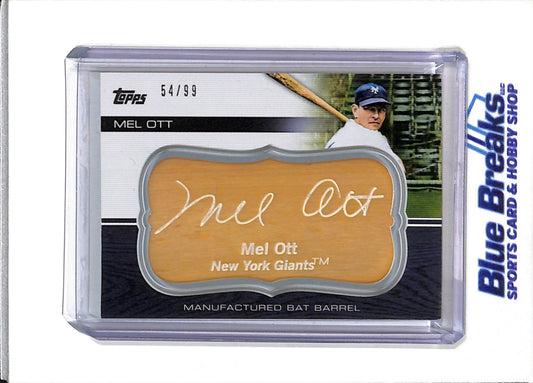 2010 Topps - Update - Relic - Mel Ott - 54/99 - #MBB-175 - Baseball - Giants