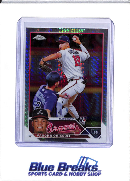 2023 Topps - Chrome - 3 Cards - Negative Refractor - Silver Refractor - Prism Refractor - Vaughn Grissom - #48 - Baseball - Braves