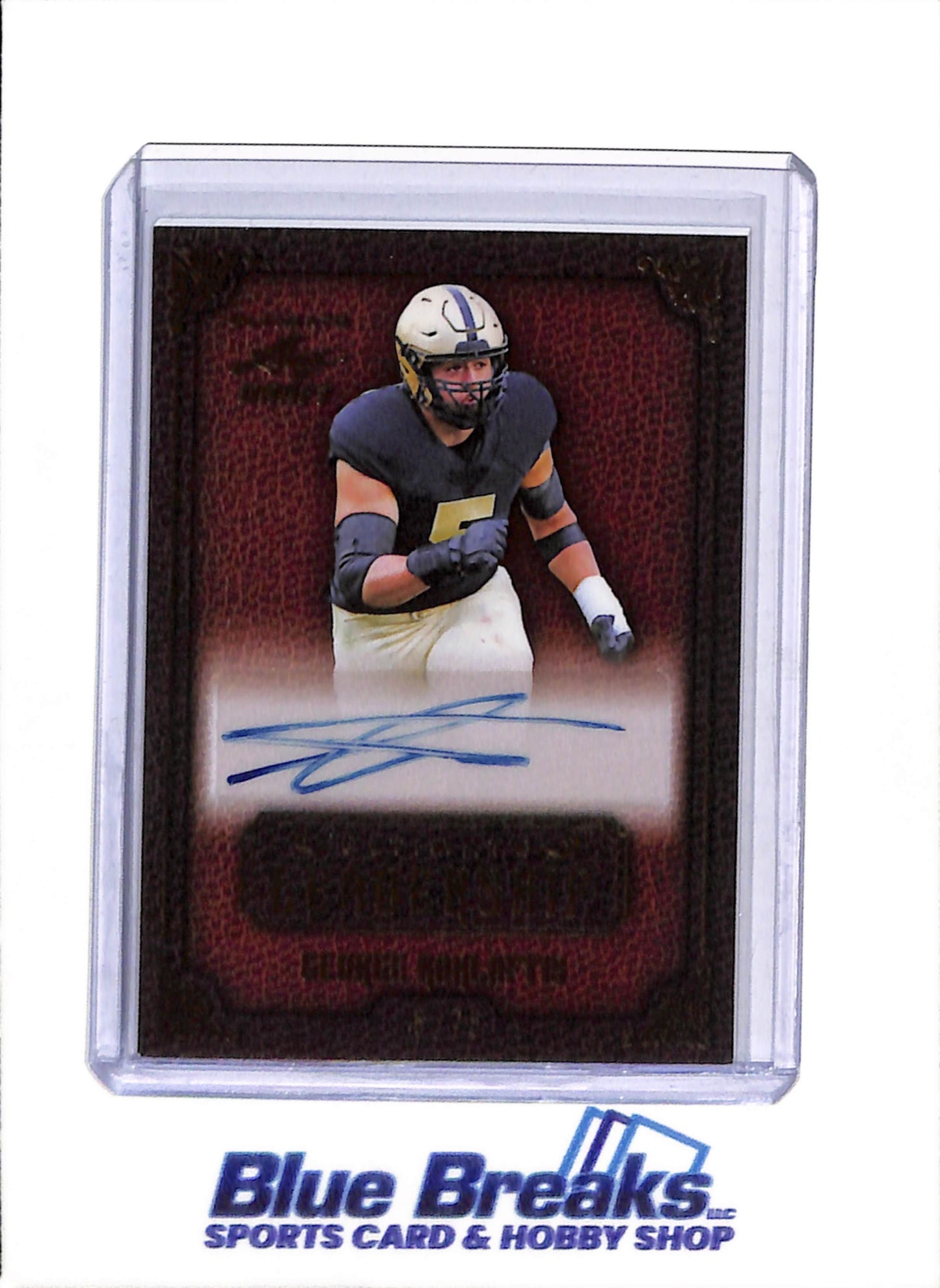 2022 Ultimate Leaf Draft - Ultimate Leadership - Auto - George Karlaftis - 5/75 - #UL-GK1 - Football - Chiefs