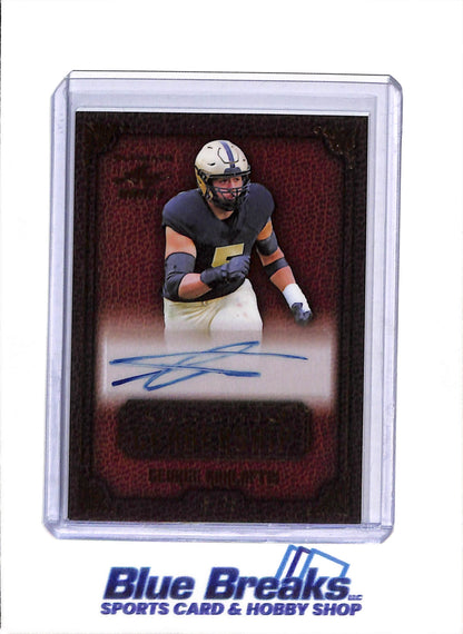 2022 Ultimate Leaf Draft - Ultimate Leadership - Auto - George Karlaftis - 5/75 - #UL-GK1 - Football - Chiefs