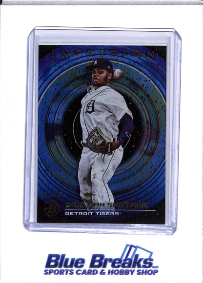 2022 Topps - Bowman - Inception - Christian Santana - 27/50, 65/99 & 26/99 - #46 - Baseball - Tigers