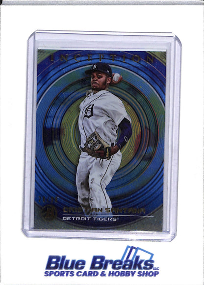 2022 Topps - Bowman - Inception - Christian Santana - 27/50, 65/99 & 26/99 - #46 - Baseball - Tigers