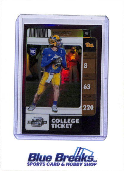 2022 Panini - Chronicles - Contenders - Optic - Draft Picks - College Ticket - Kenny Pickett - 17/49 - #1 - Football - Steelers