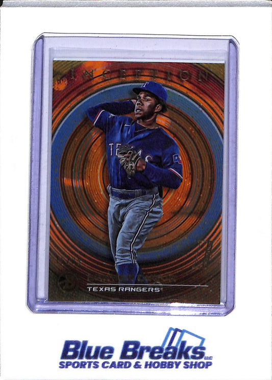 2022 Topps - Bowman - Inception - Danyer Cueva - 15/25 - #82 - Yeison Morrobel - 20/50 - #78 - Anthony Gutierrez - 28/75 - #87 - Baseball - Rangers