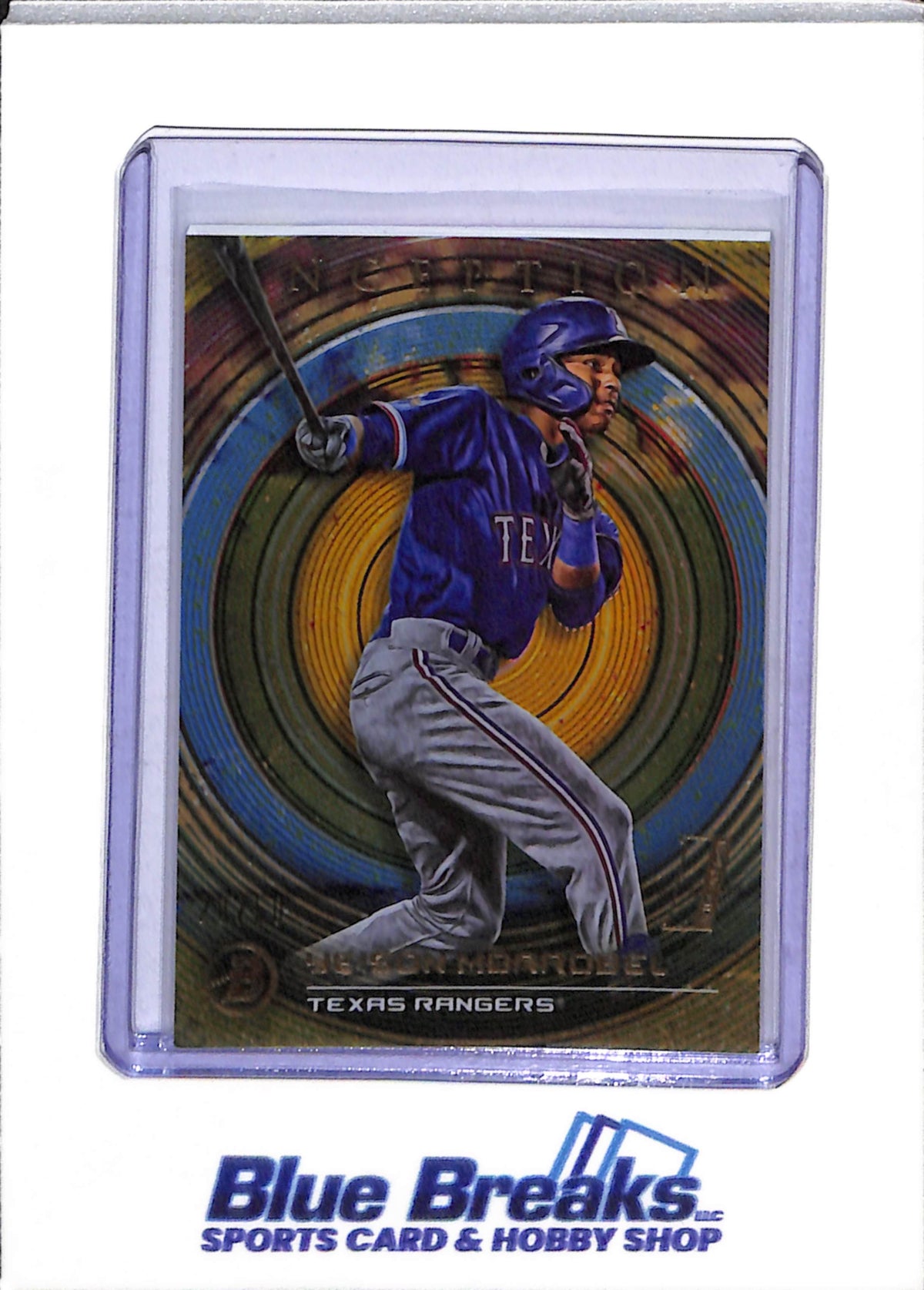 2022 Topps - Bowman - Inception - Danyer Cueva - 15/25 - #82 - Yeison Morrobel - 20/50 - #78 - Anthony Gutierrez - 28/75 - #87 - Baseball - Rangers