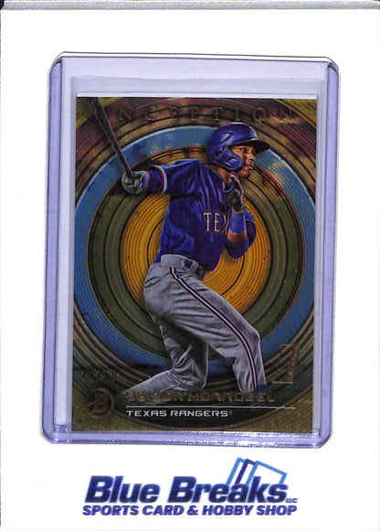 2022 Topps - Bowman - Inception - Danyer Cueva - 15/25 - #82 - Yeison Morrobel - 20/50 - #78 - Anthony Gutierrez - 28/75 - #87 - Baseball - Rangers