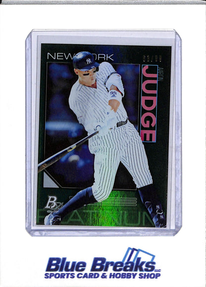 2020 Topps - Bowman Platinum - Green - Aaron Judge - 63/99 - #68 - Baseball - Yankees