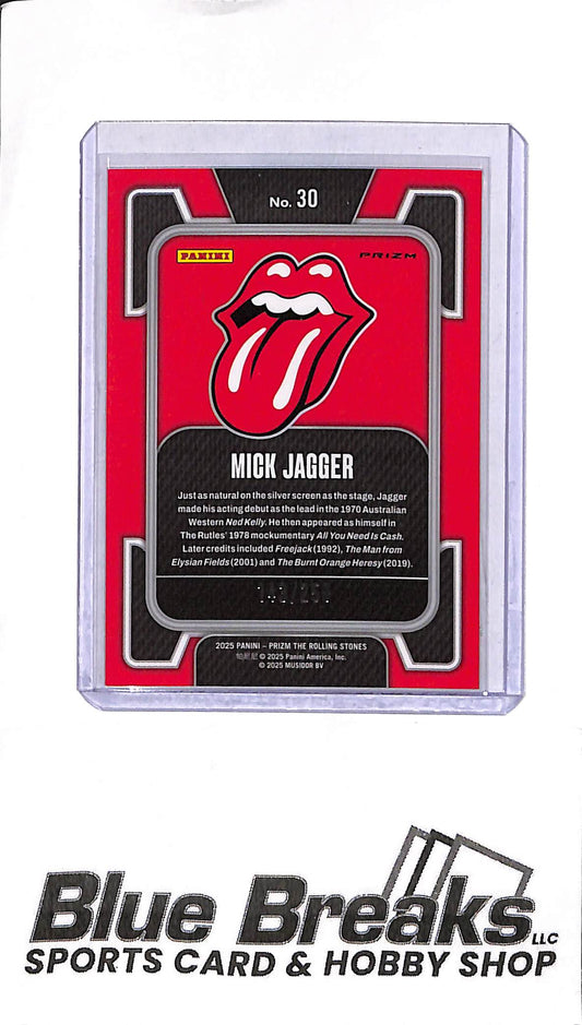 2025 Prizm The Rolling Stones - Mick Jagger - #30 - Orange Wave 143/259 - Music