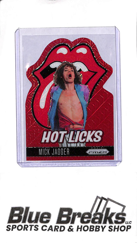 2025 Prizm The Rolling Stones - Mick Jagger - Hot Licks - Red 77/99 - Music