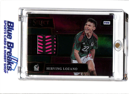 2022-23 Panini - Select - FIFA - Purple - Relic - Hirving Lozano - 07/49 - #SM-HLO - Soccer - Mexico - drop