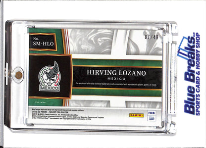 2022-23 Panini - Select - FIFA - Purple - Relic - Hirving Lozano - 07/49 - #SM-HLO - Soccer - Mexico