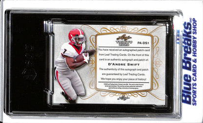 2020 Leaf Trinity - Green Spectrum - Relic - Auto - D'Andre Swift - SGC10/9.5 - 14/25 - #PA-DS1 - Football - Lions