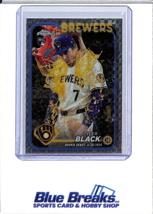 2024 Topps - Chrome - Image Variation - Rookie Card - Tyler Black - #USC124 - Baseball - Brewers - drop
