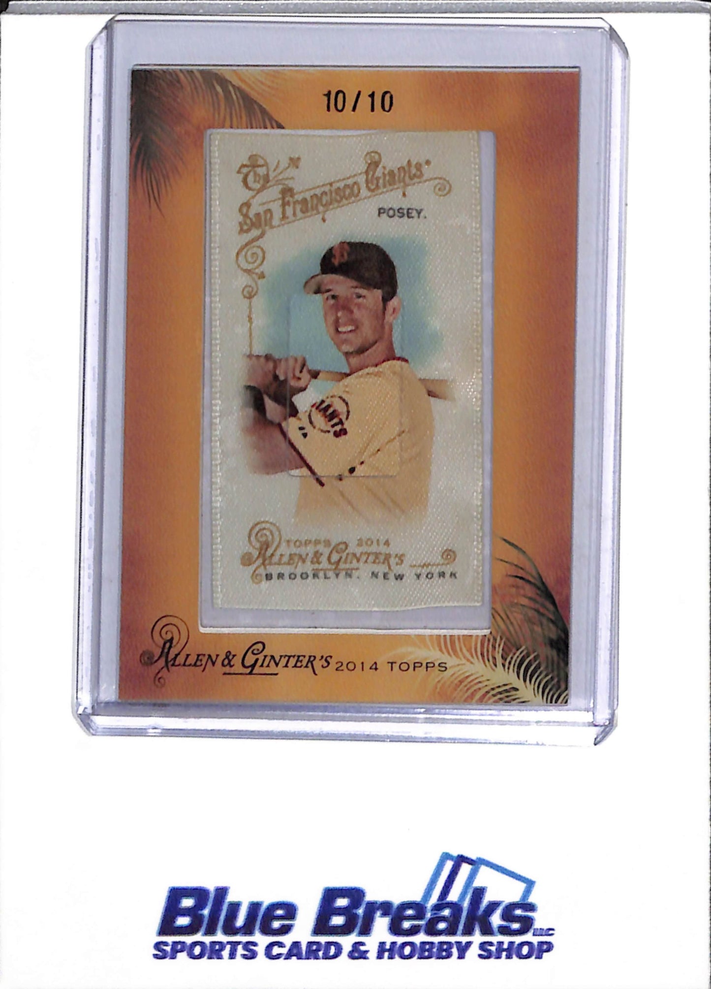 2014 Allen & Ginter - Mini Silk - Buster Posey - 10/10 - Baseball - Giants