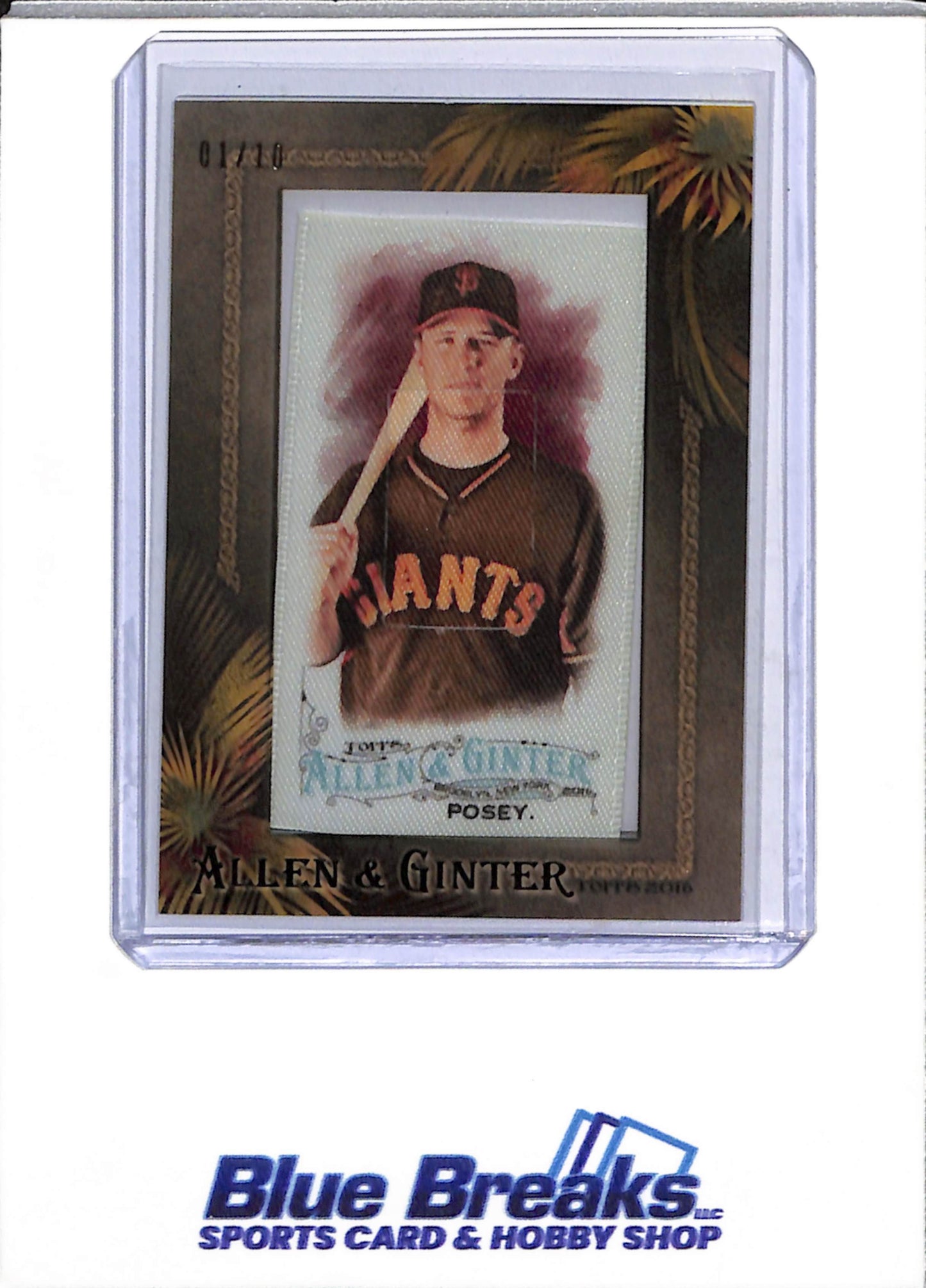 2016 Allen & Ginter - Mini Silk - Buster Posey - 01/10 - Baseball - Giants
