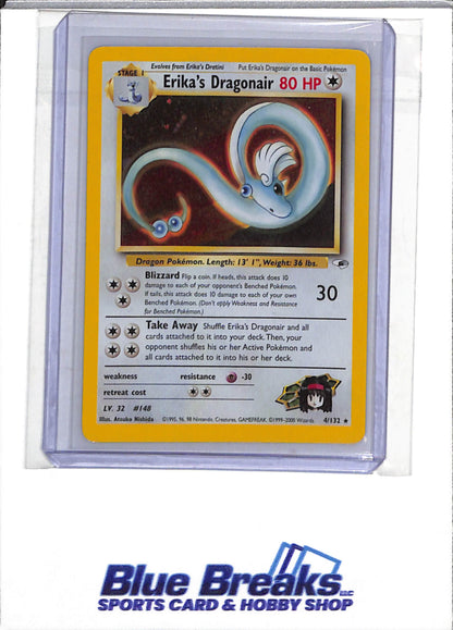 2000 Pokemon - Gym Heros - Illustration Holo - Erika's Dragonair - #4/132 - drop