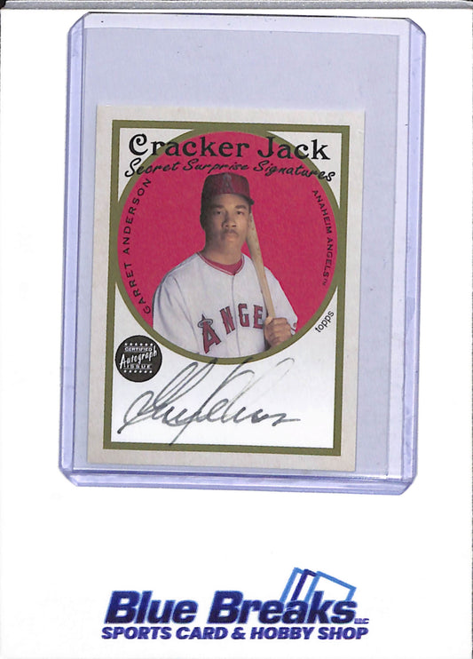 2005 Topps - Cracker Jack - Auto - Garret Anderson - #SSA-GA - Baseball - Angels