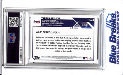 2023 Topps - Update - Independence Day - Rookie Card - Vaughn Grissom - PSA 10 - 31/76 - #US24 - Baseball - Braves