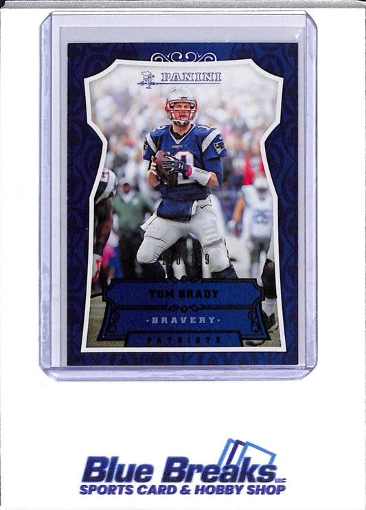 2016 Panini - Bravery - Blue Boarder - Tom Brady - 110/199 - Football - Patriots - drop