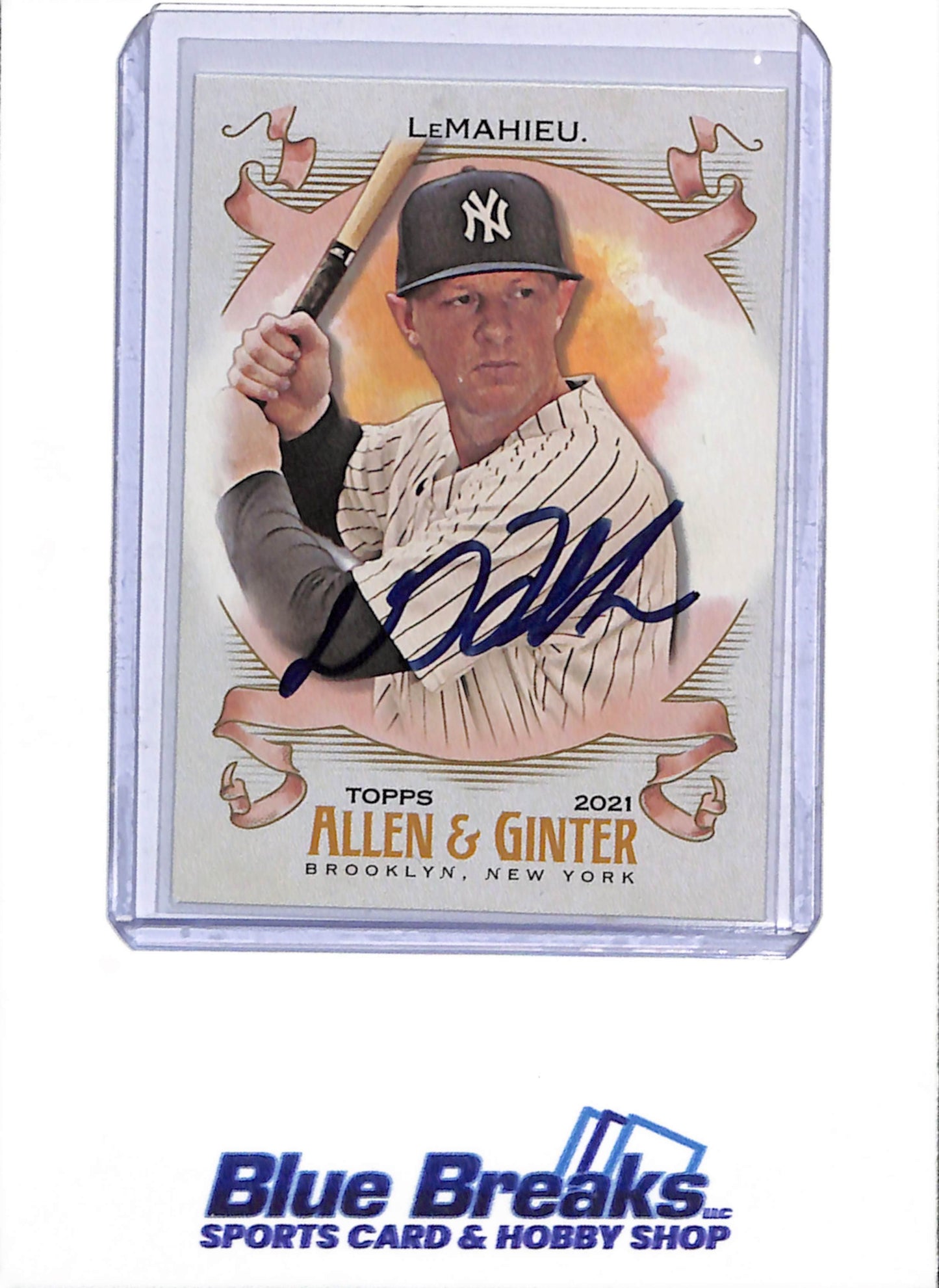 2021 Allen & Ginter - Auto - DJ LeMahieu - #67 - Baseball - Yankees